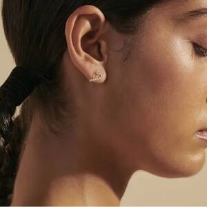 John Hardy Gold Classic Chain Heart Earrings